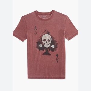 Lucky Brand Ace Of Spades Skull Tee